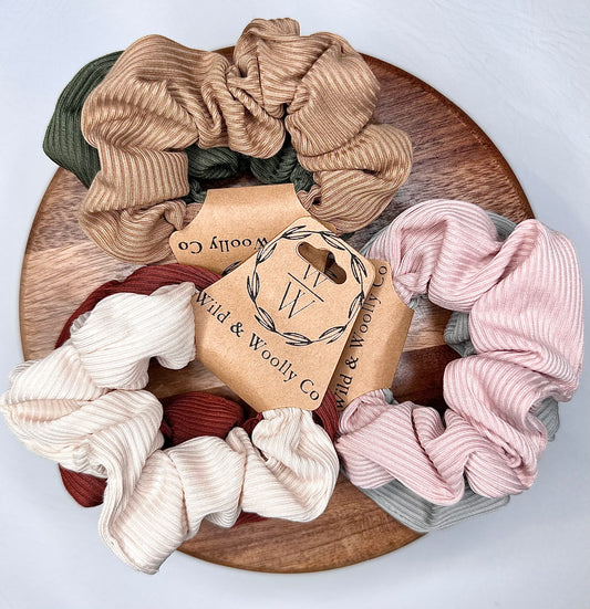 Knitted Scrunchies